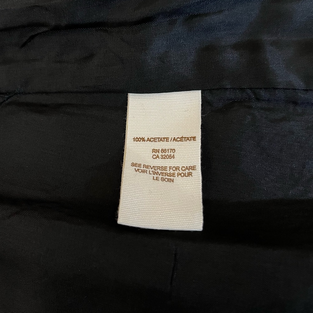Free People RARE Fitted Satin Peplum Tuxedo Blazer - Vintage - Size 8 - Picture 9 of 9